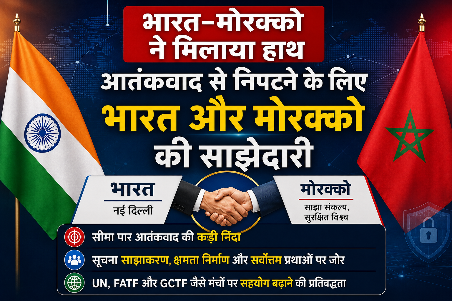 भारत-मोरक्को आतंकवाद विरोधी संयुक्त कार्य समूह की दूसरी बैठक नई दिल्ली में संपन्न